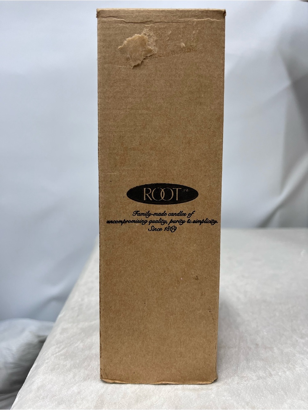 Root #339 scented timberline candle Victorian Fantasy Burgundy Rustic Pillar